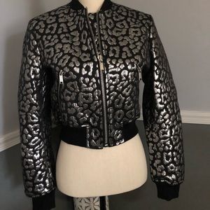 Michael Kors Metallic Leopard Jacket